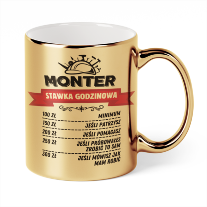 Kubek Złoty Monter stawka godzinowa