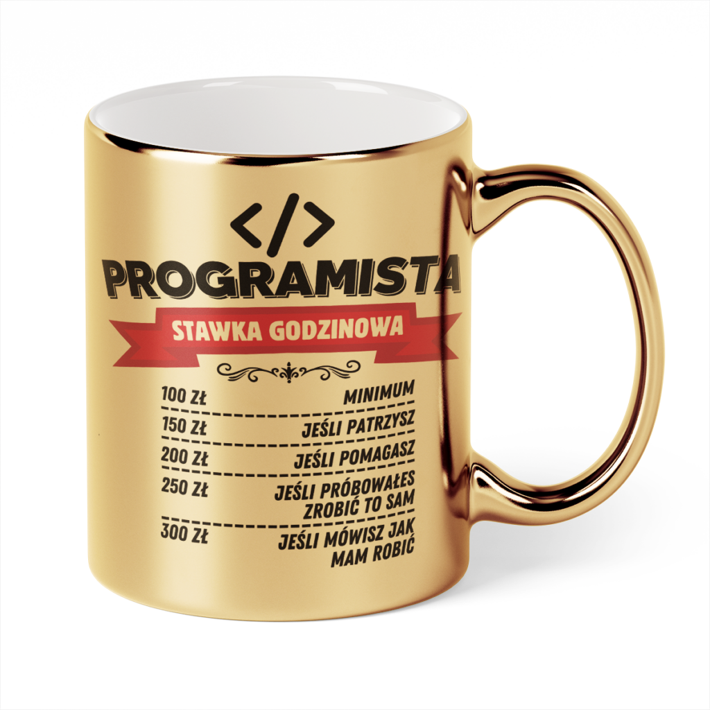 Kubek Złoty Programista stawka godzinowa