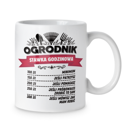 Kubek Ogrodnik stawka godzinowa