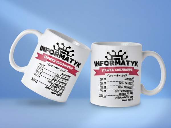 Kubek Informatyk stawka godzinowa - obrazek 2