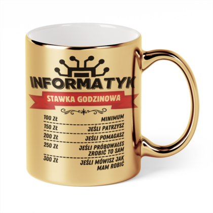 Kubek Złoty Informatyk stawka godzinowa