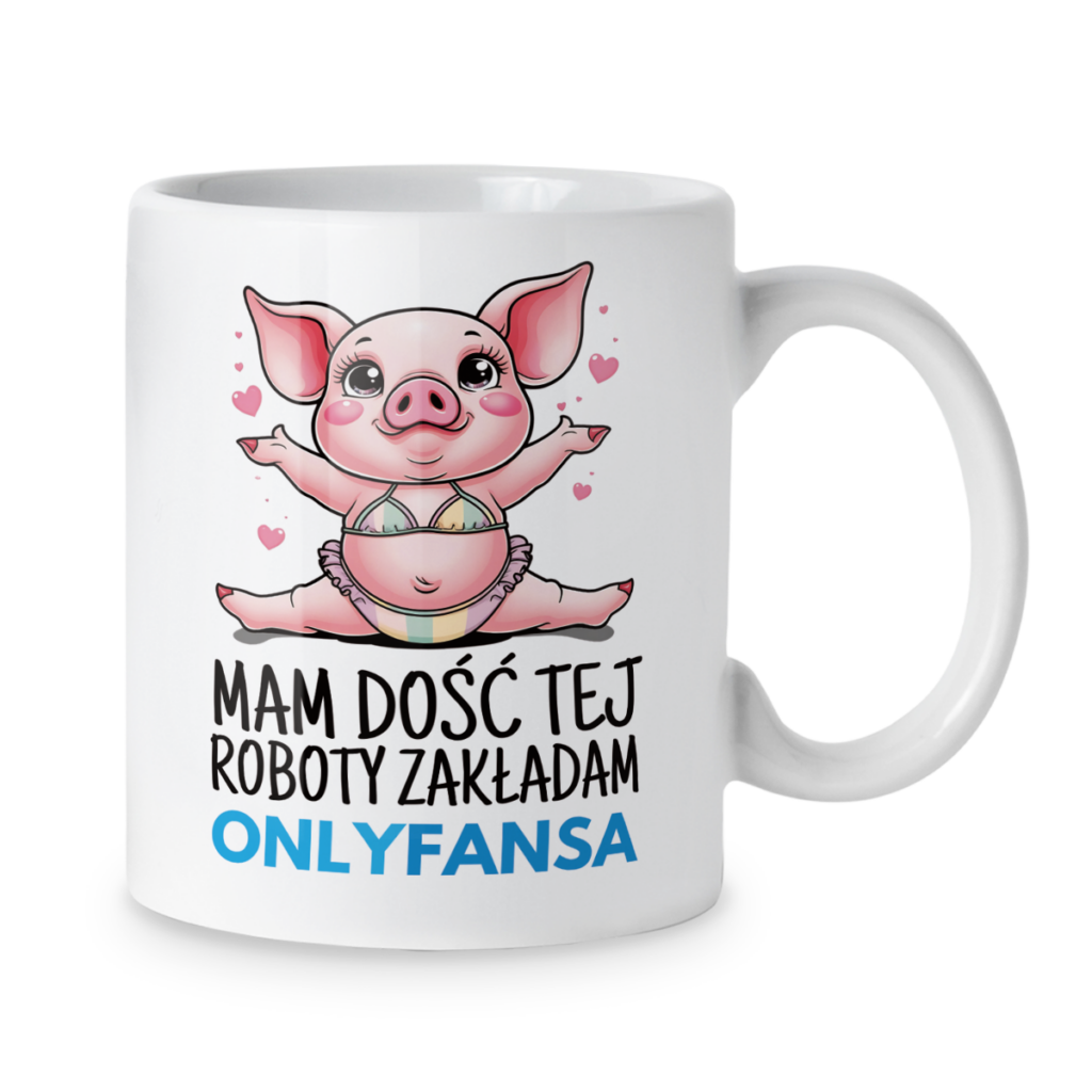 Kubek Mam dość tej roboty zakładam onlyfansa