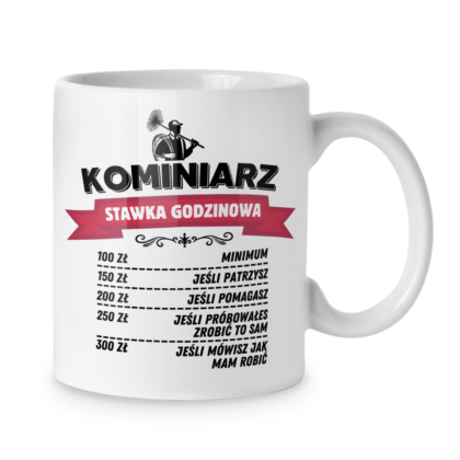 Kubek Kominiarz stawka godzinowa