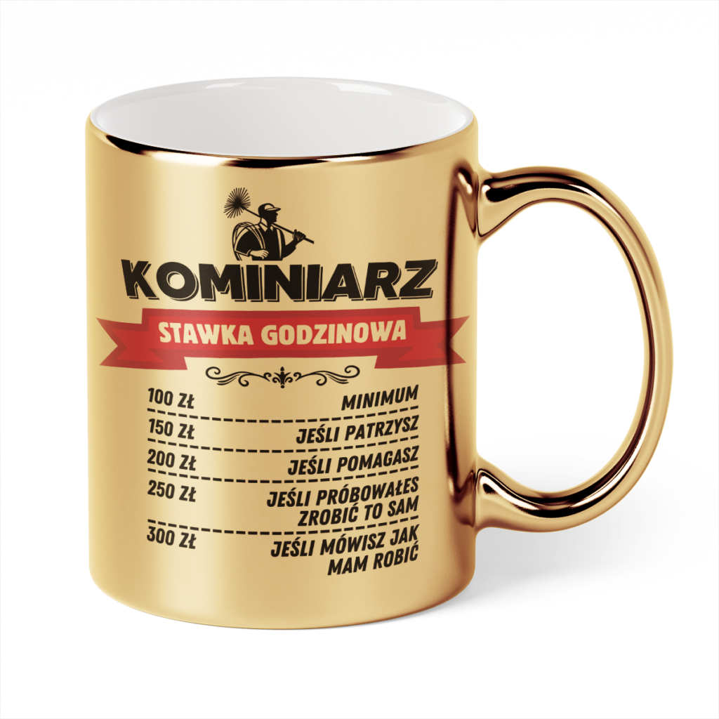 Kubek Złoty Kominiarz stawka godzinowa