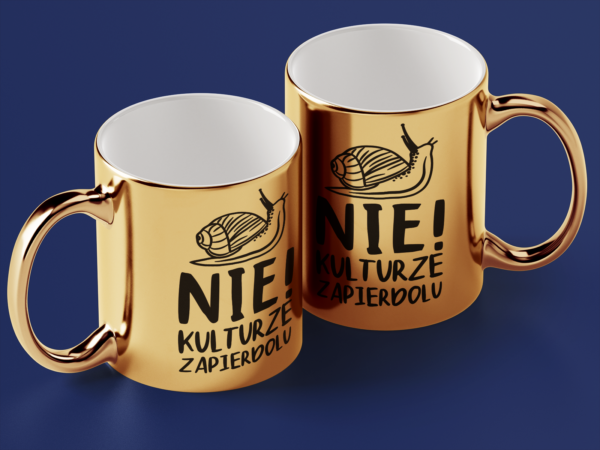 Kubek Złoty Nie kulturze zapierdolu - obrazek 2
