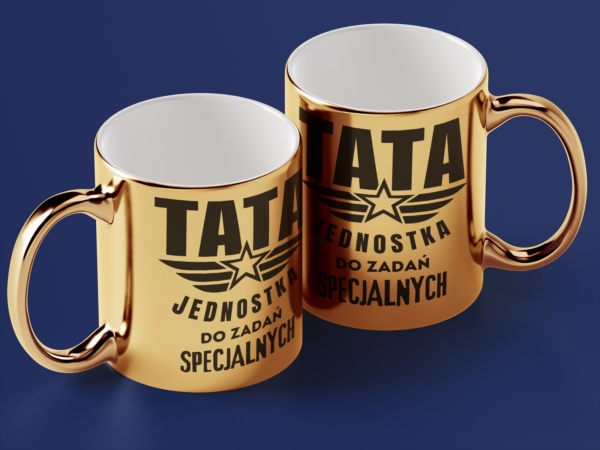 Kubek Złoty Tata jednostka do zadań specjalnych - obrazek 2