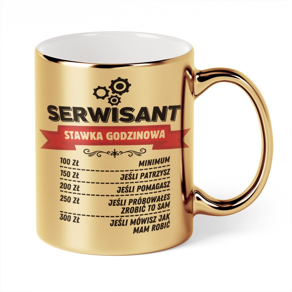 Kubek Złoty Serwisant stawka godzinowa
