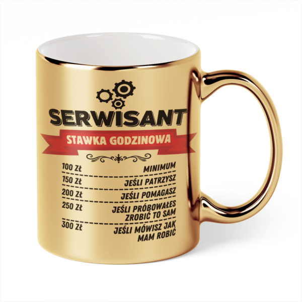 Kubek Złoty Serwisant stawka godzinowa