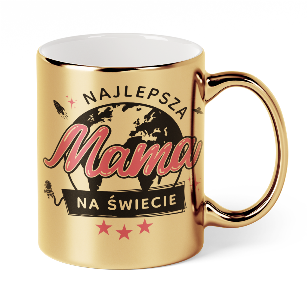Kubek Złoty Najlepsza mama na świecie
