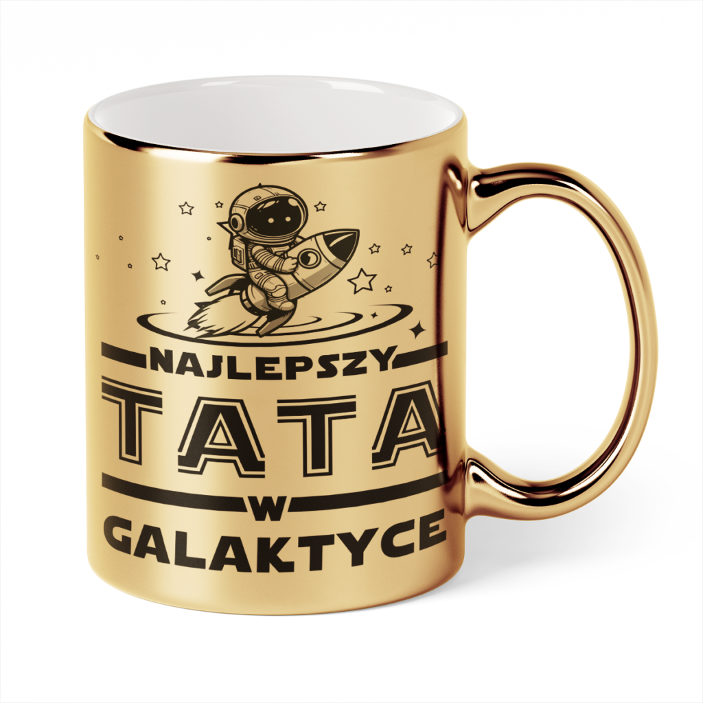 Kubek Złoty Najlepszy tata w galaktyce