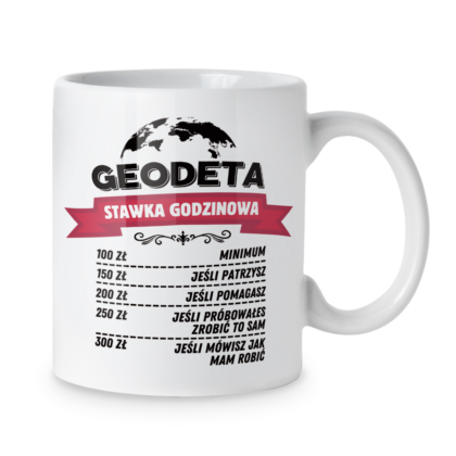 Kubek Geodeta stawka godzinowa