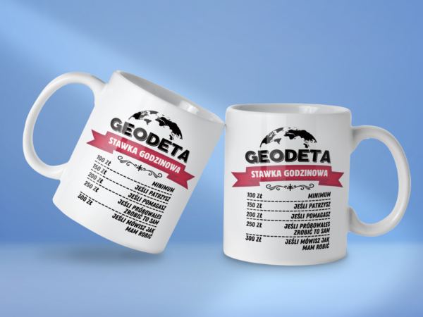 Kubek Geodeta stawka godzinowa - obrazek 2