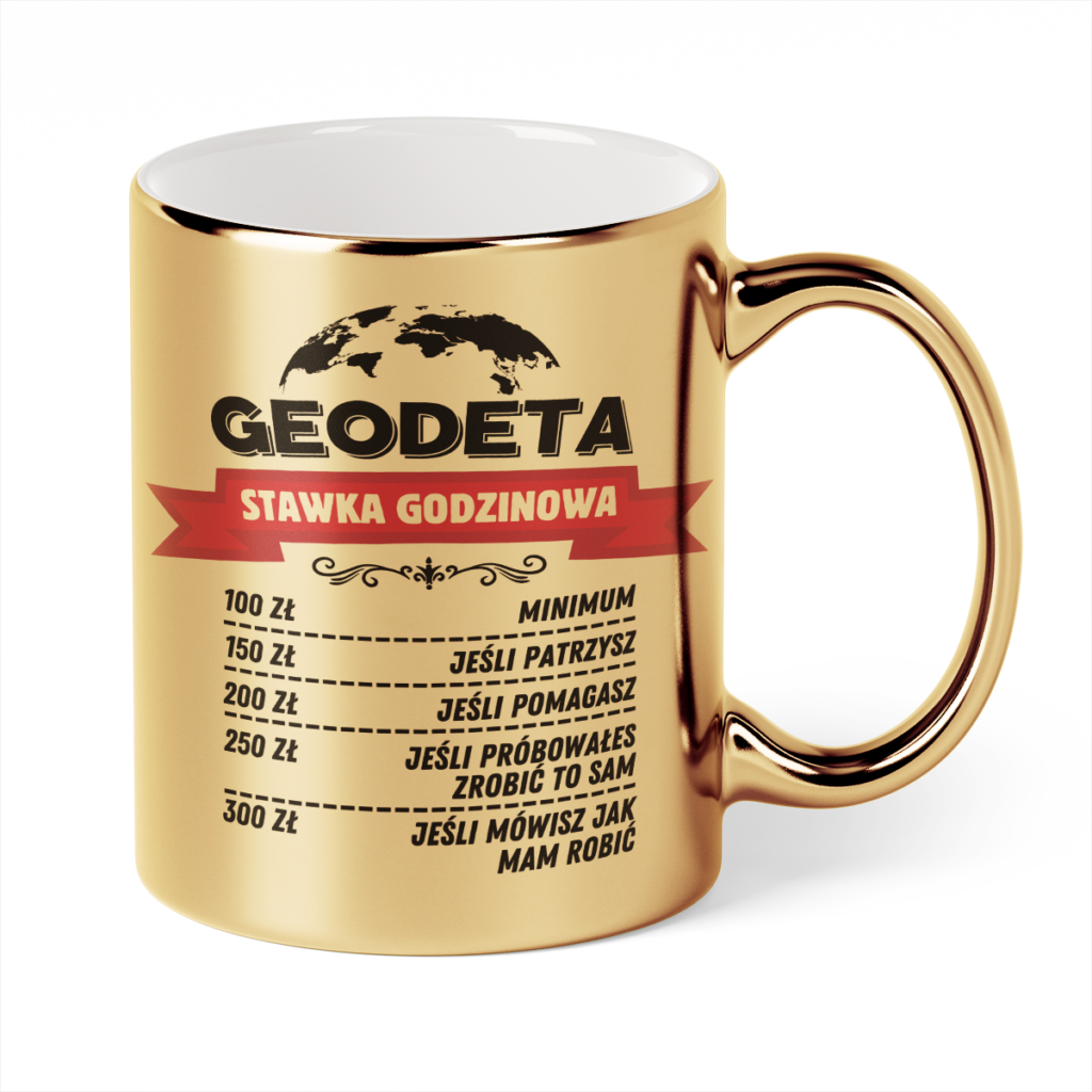 Kubek Złoty Geodeta stawka godzinowa