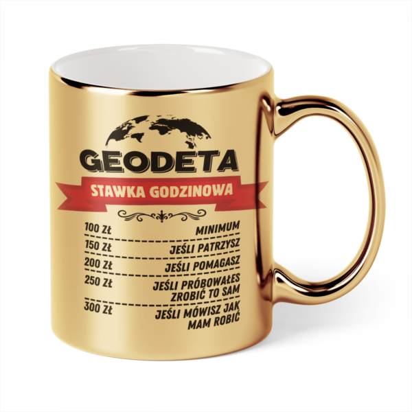 Kubek Złoty Geodeta stawka godzinowa
