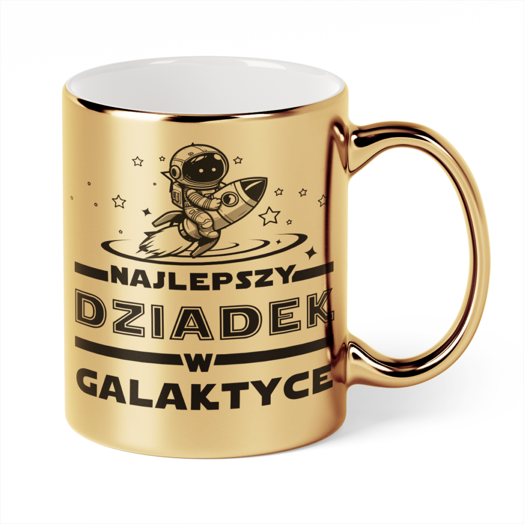 Kubek Złoty Najlepszy dziadek w galaktyce