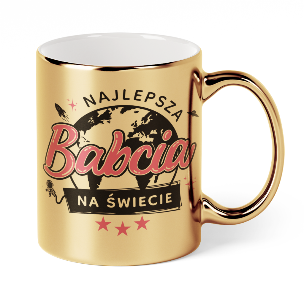 Kubek Złoty Najlepsza babcia na świecie