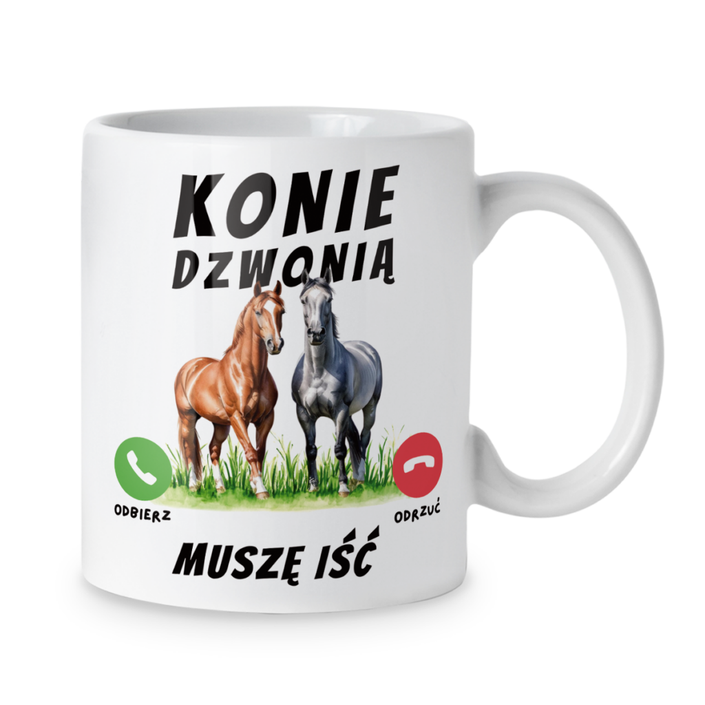 Kubek Konie dzwonią muszę iść
