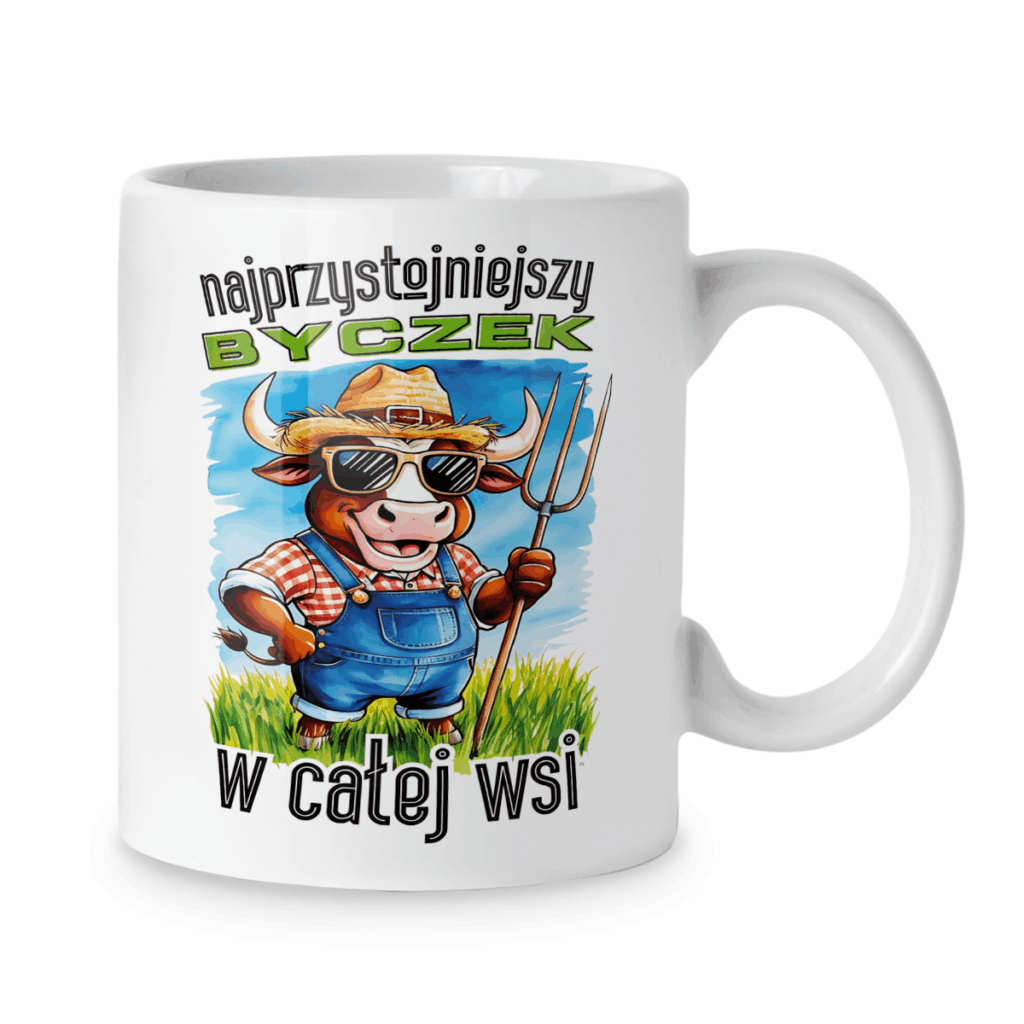 Kubek Najprzystojniejszy byczek w całej wsi