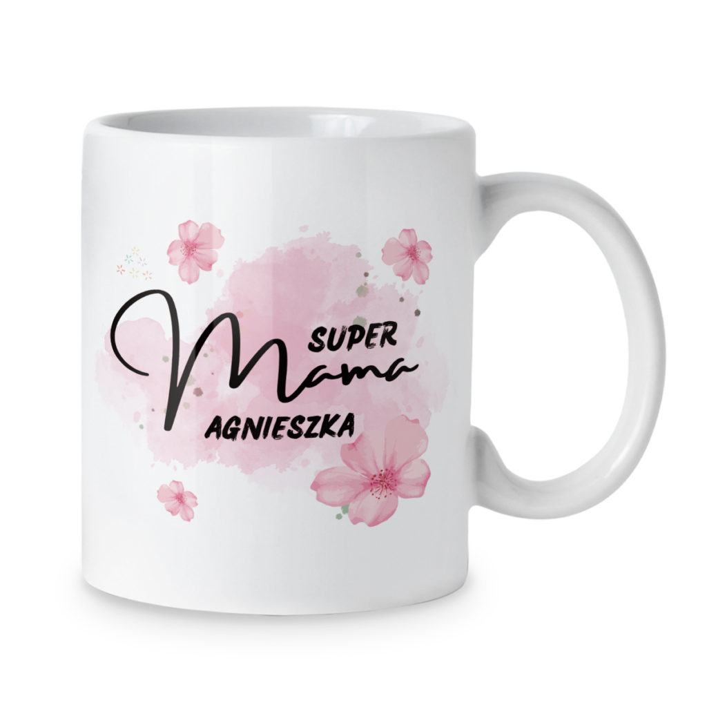 Kubek Super mama + imię