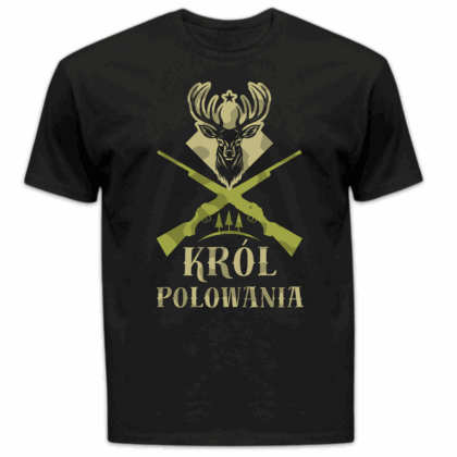 Koszulka męska Król polowania czarna