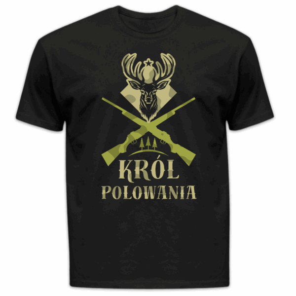 Koszulka męska Król polowania czarna