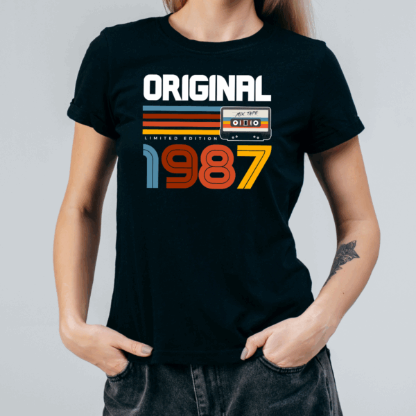 Koszulka damska Original limited edition + rok czarna - obrazek 2