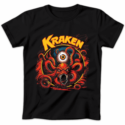 Koszulka damska Kraken czarna
