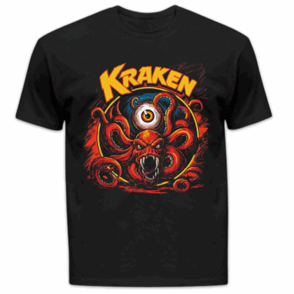 Koszulka męska Kraken czarna