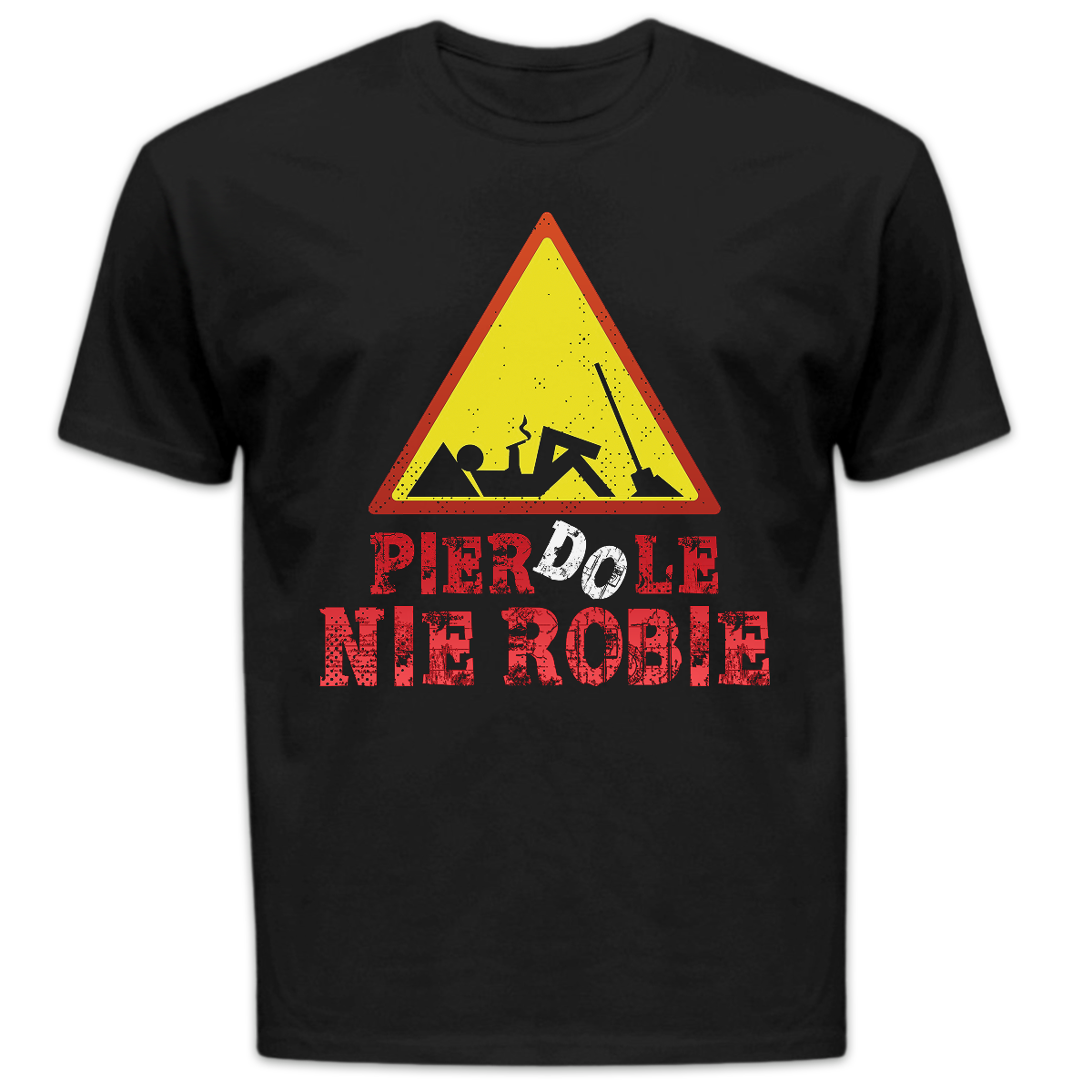 Koszulka męska Pierdole nie robie czarna