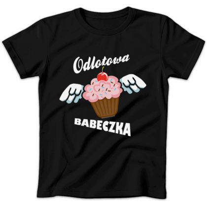 Koszulka damska Odlotowa babeczka czarna
