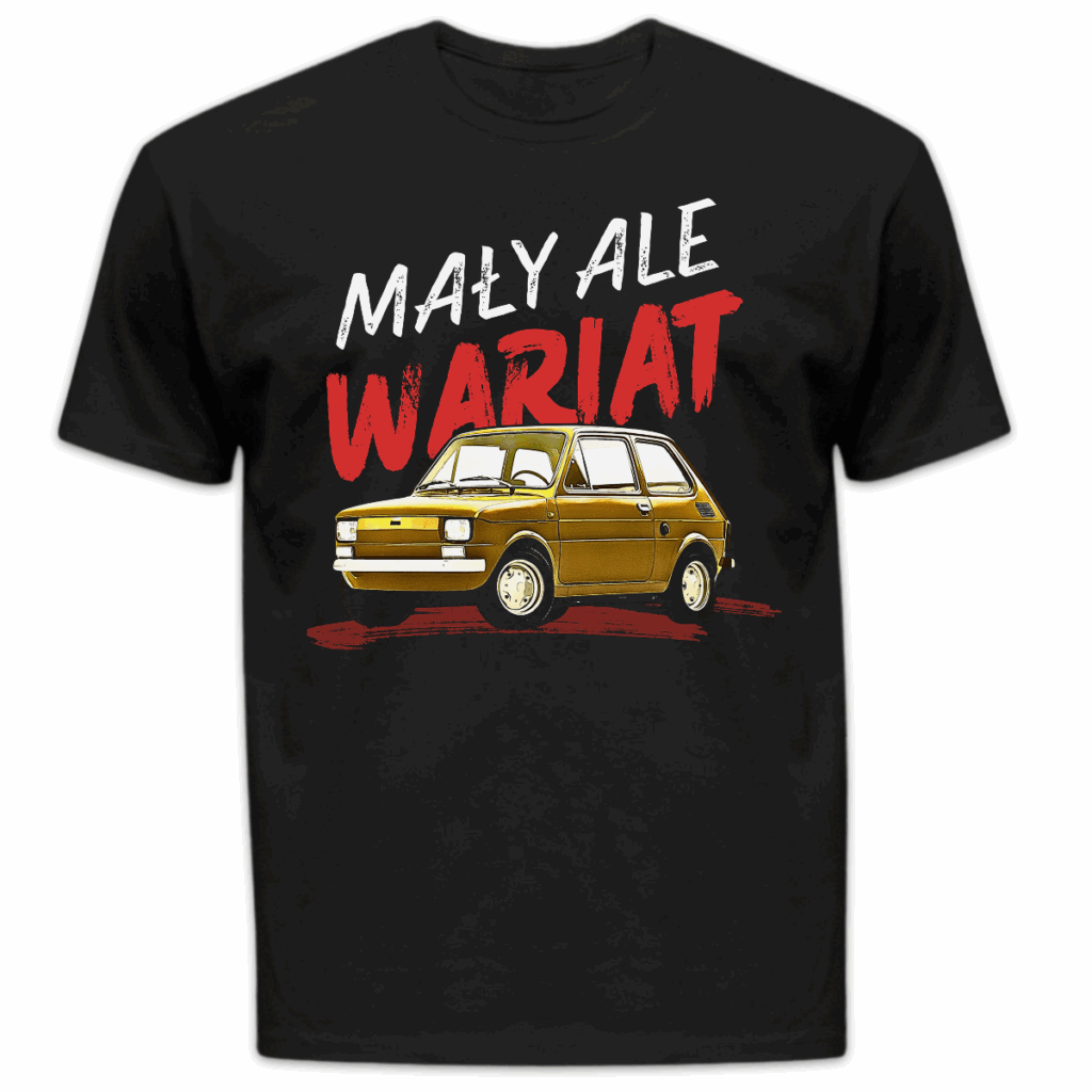 Koszulka męska Mały ale wariat czarna