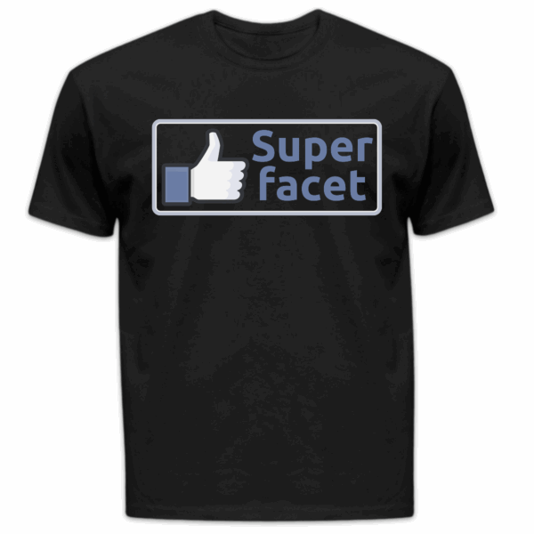 Koszulka męska Super facet czarna