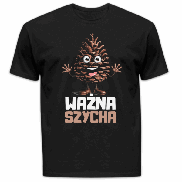 Koszulka męska Ważna szycha czarna