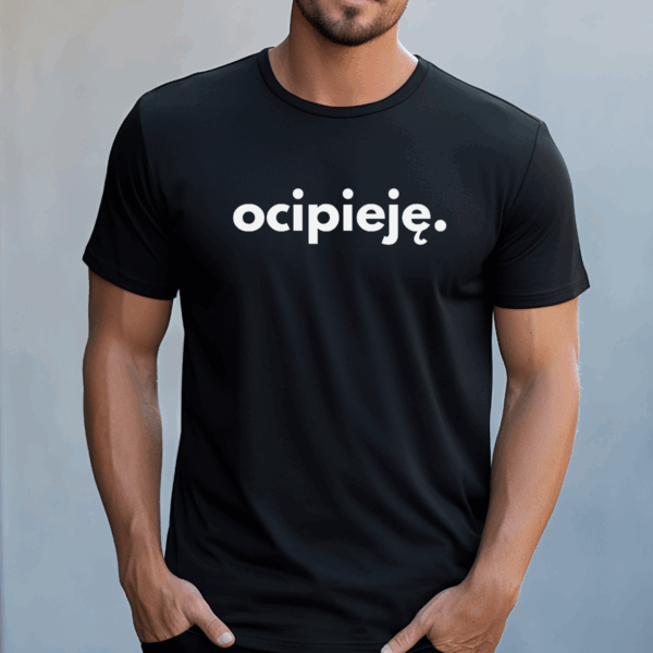 Koszulka męska Ocipieję czarna - obrazek 2