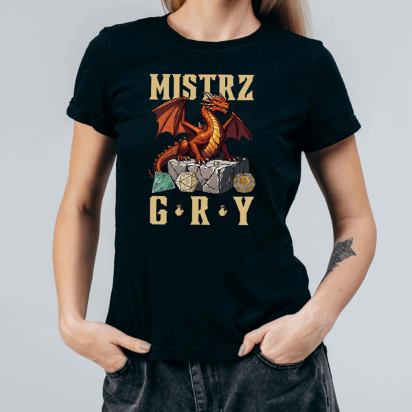 Koszulka damska Mistrz gry czarna - obrazek 2
