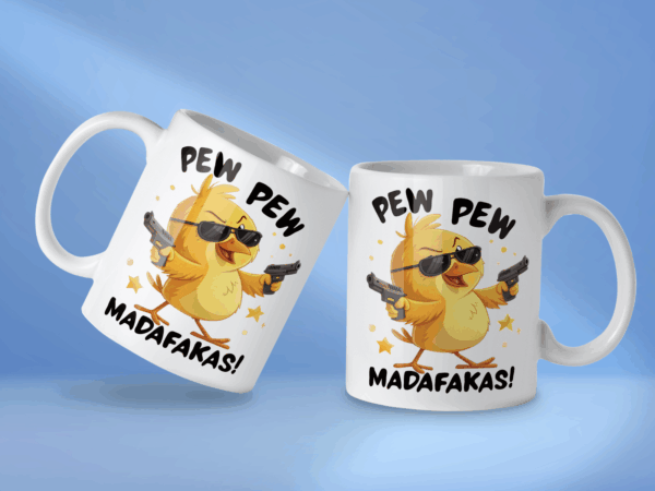 Kubek Kurczak pew pew madafakas - obrazek 2