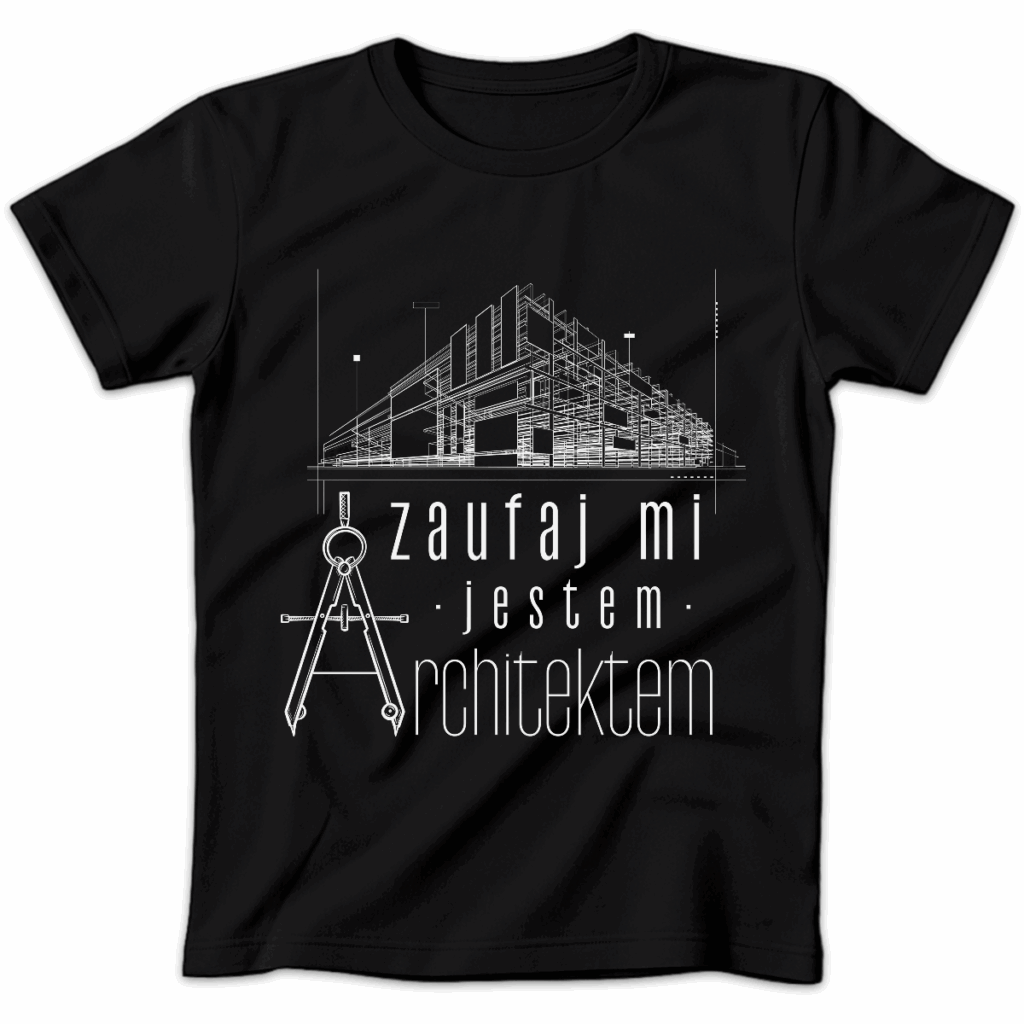 Koszulka damska Zaufaj mi jestem architektem czarna