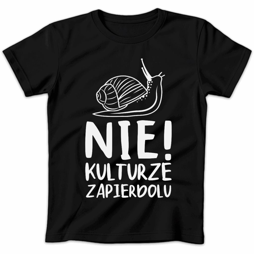 Koszulka damska Nie kulturze zapierdolu czarna