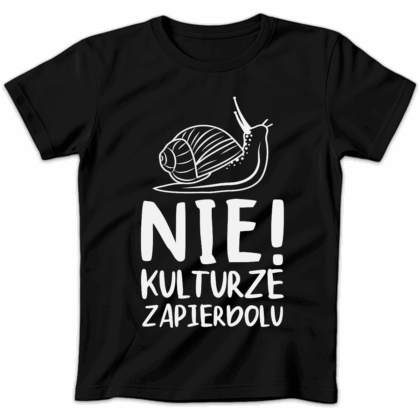 Koszulka damska Nie kulturze zapierdolu czarna