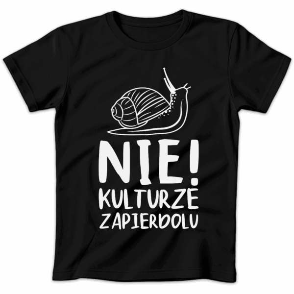 Koszulka damska Nie kulturze zapierdolu czarna
