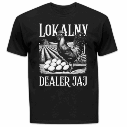 Koszulka męska Lokalny dealer jaj czarna