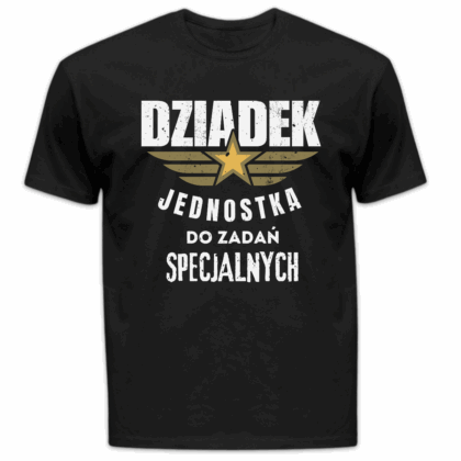 Koszulka męska Dziadek jednostka do zadań specjalnych czarna