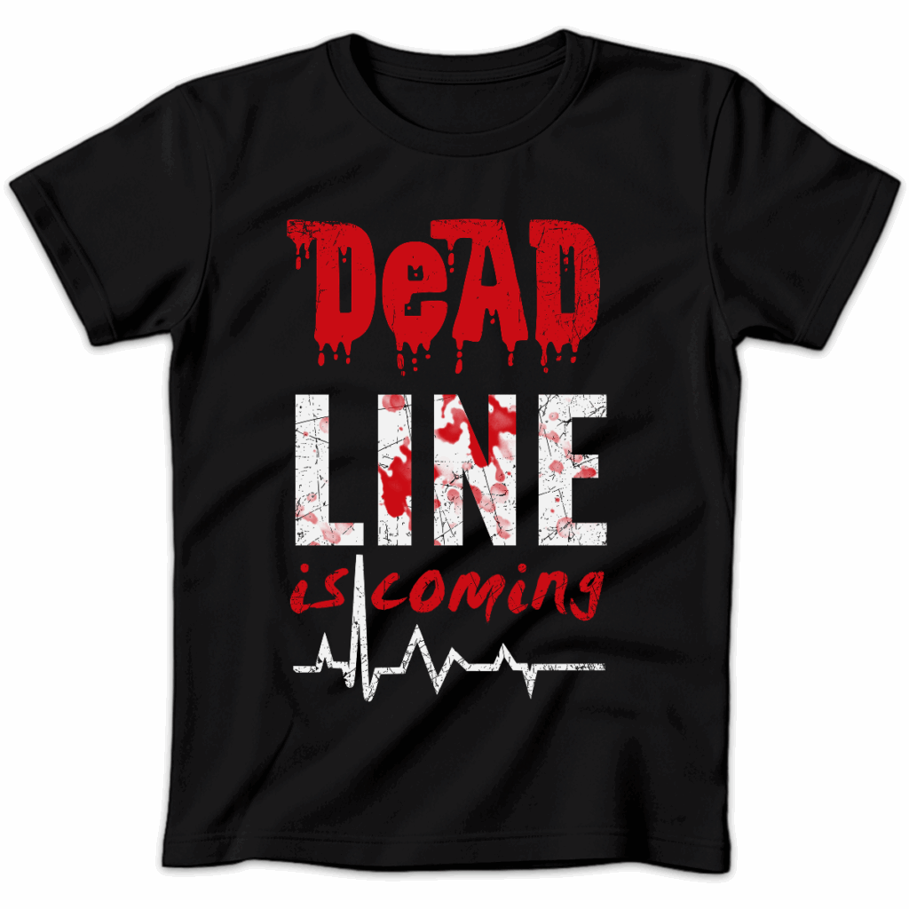 Koszulka damska Dead line is coming czarna