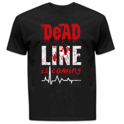 Koszulka męska Dead line is coming czarna
