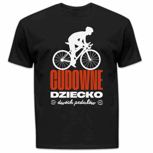 Koszulka męska Cudowne dziecko dwóch pedałów czarna