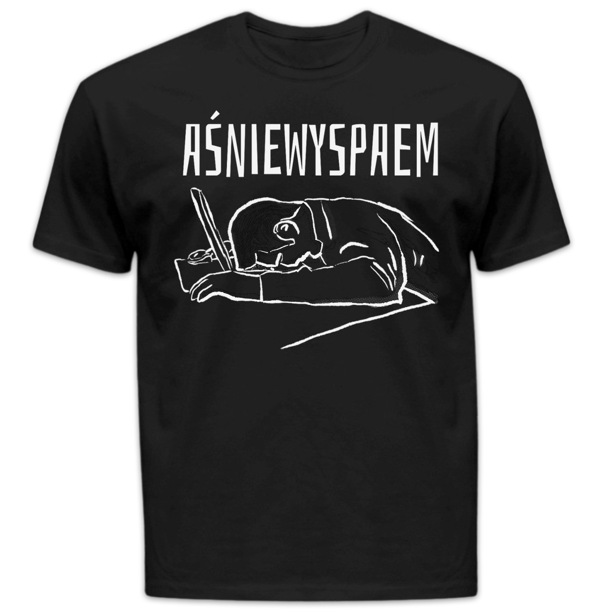 Koszulka męska Aśniewyspaem czarna