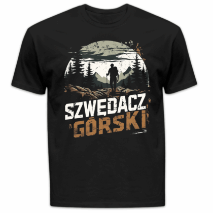 Koszulka Szwędacz górski męska czarna