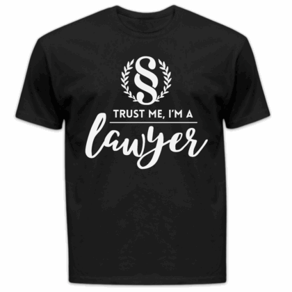 Koszulka męska Trust me im a lawyer czarna