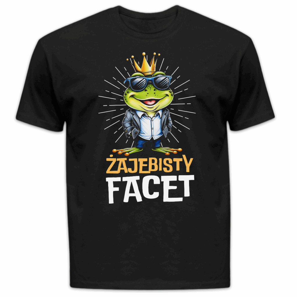 Koszulka męska Żajebisty Facet czarna