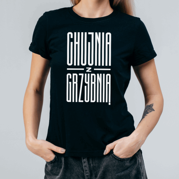 Koszulka damska Chujnia z grzybnią czarna - obrazek 2